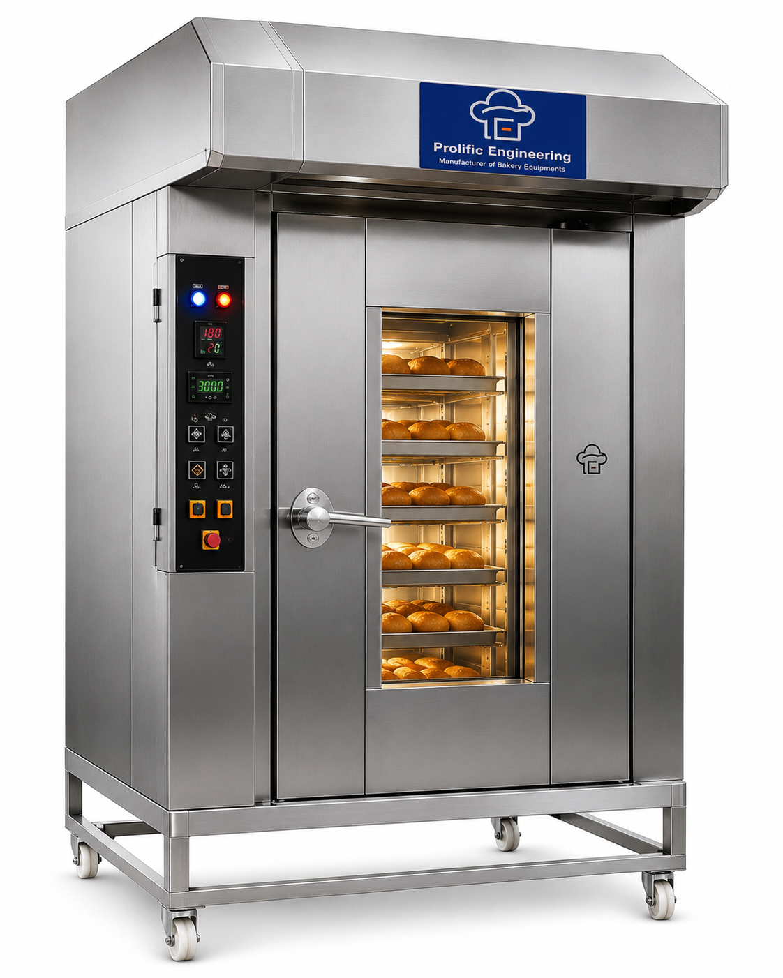Industrial rotary rack oven